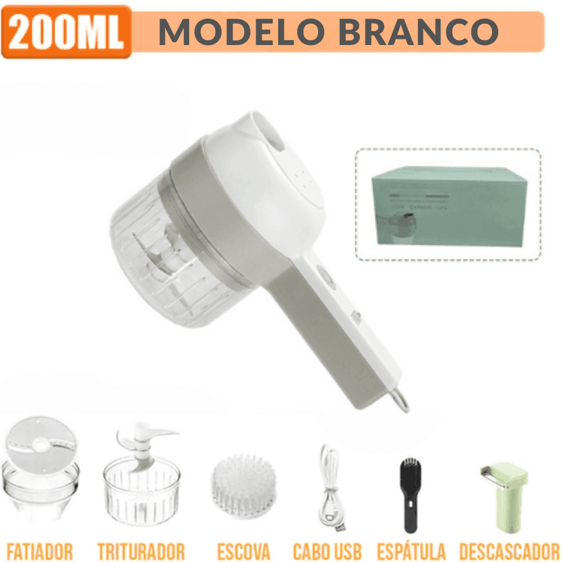 Triturador Automático Elétrico 4 em 1 - Grinde Max®